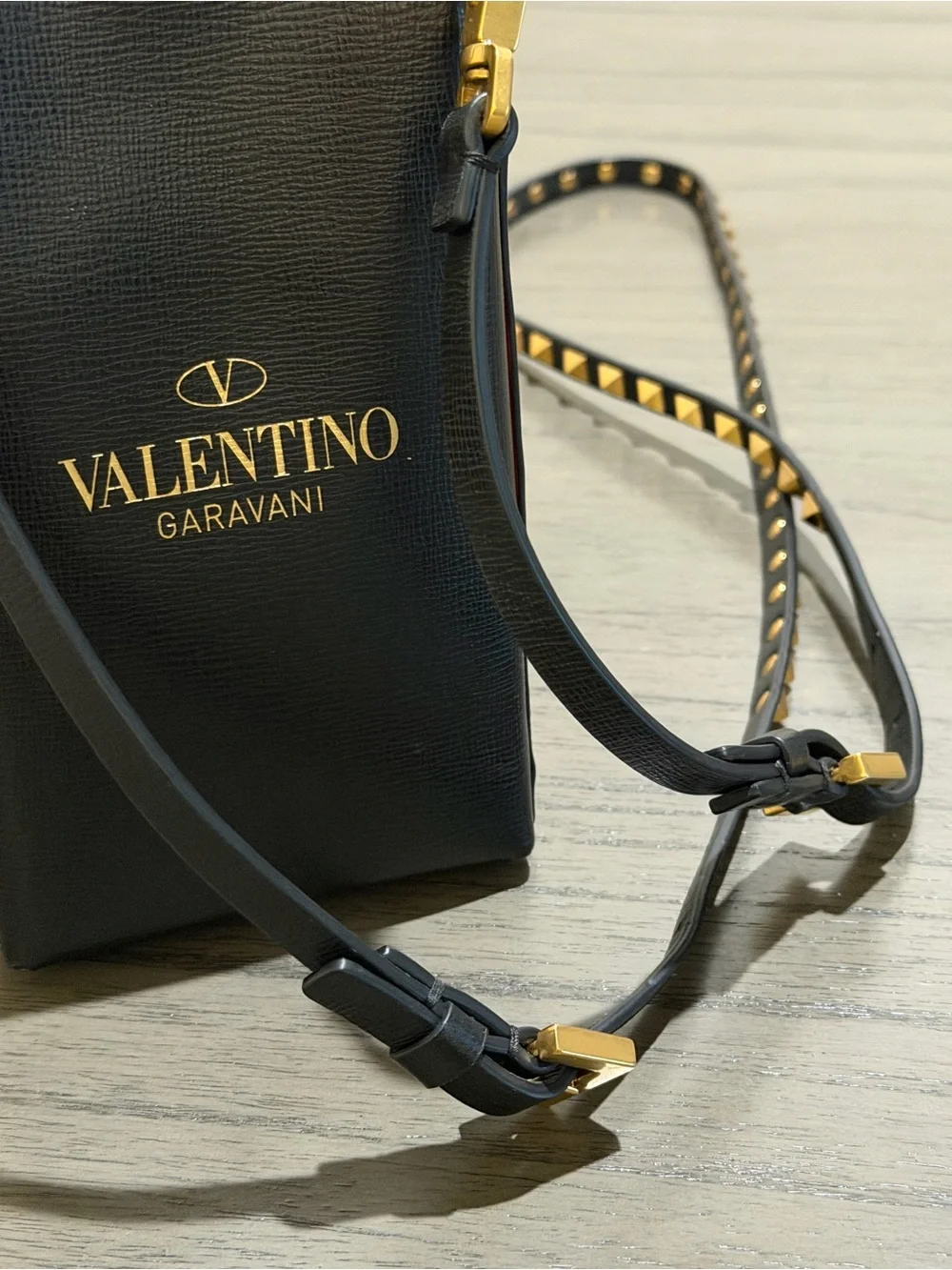Valentino Garavani Black Studded Crossbody Bag - Picture 13 of 14